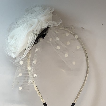 Serre-tête fleur tulle