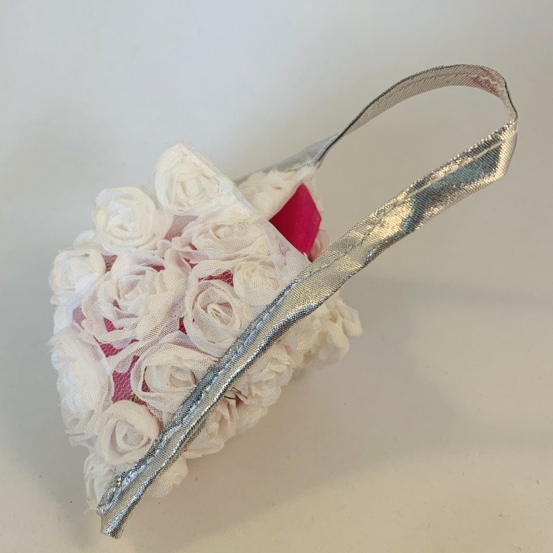 Bonbonnière Besace à fleurs dragées mariage