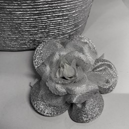 Dragées fleur argenté