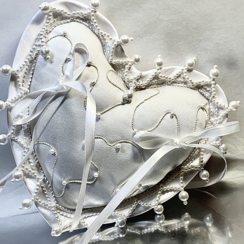 Coussin mariage perles