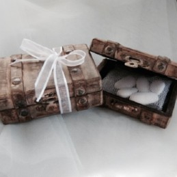 Coffre Vintage Blanc à Dragées | Cadeau Invité Mariage –...