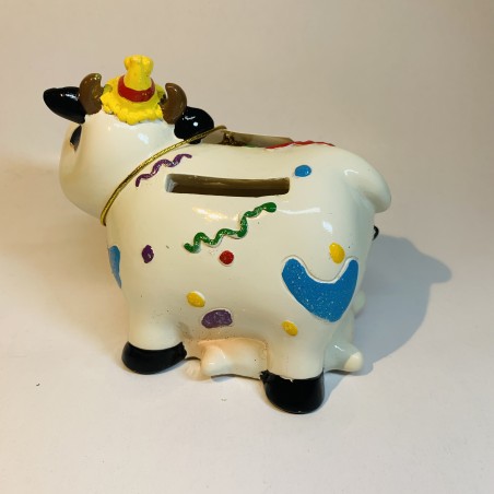 Ceramic cow piggy  coin bank