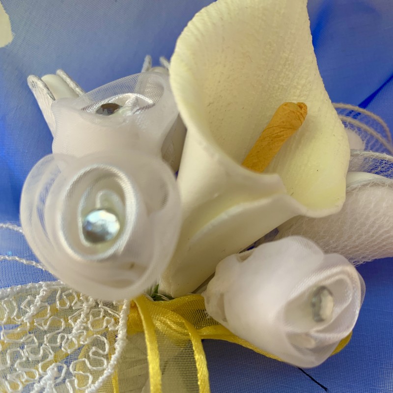 Porte dragées Bleu jaune de Juliette