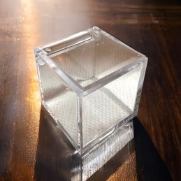 Cube plexi transparent pour...