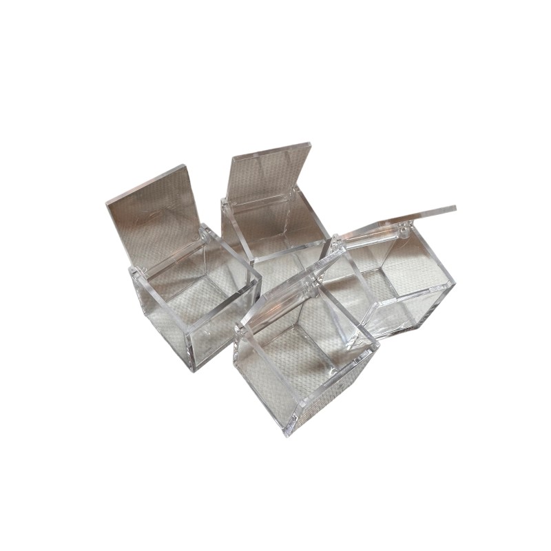 Cube plexi transparent pour vos gourmandises