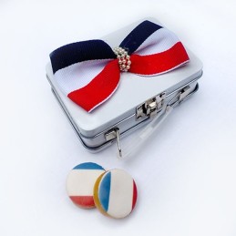 Calirons et valise décor couleurs  de France