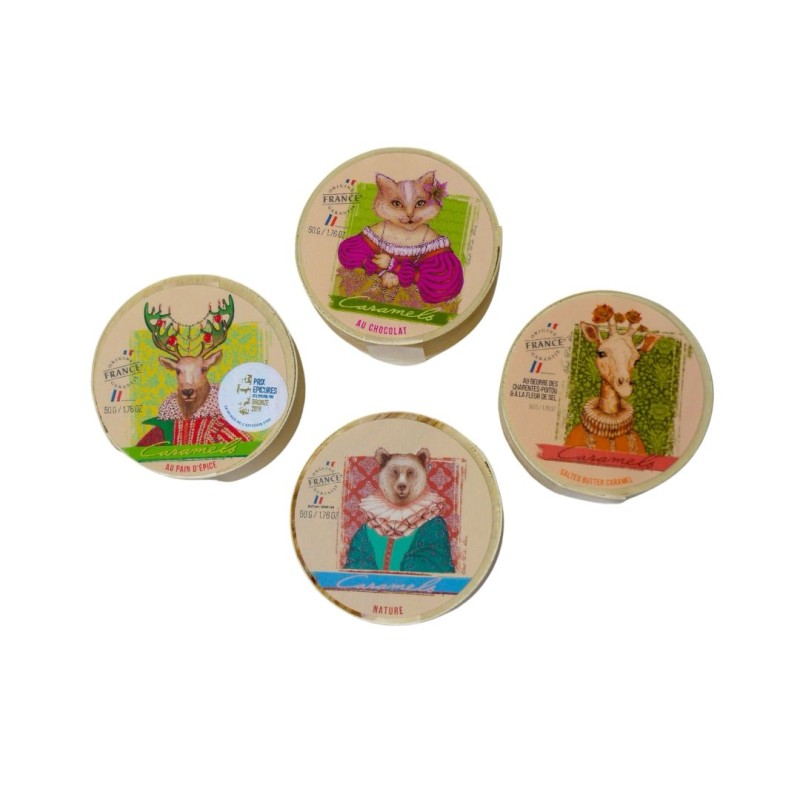 Caramels papillotes  boite