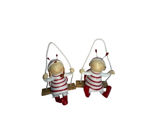 Ladybirds in a swing boy or girl