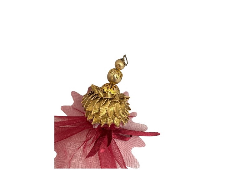 Éclat de Fête Emballage Élégant Bordeaux et Or...