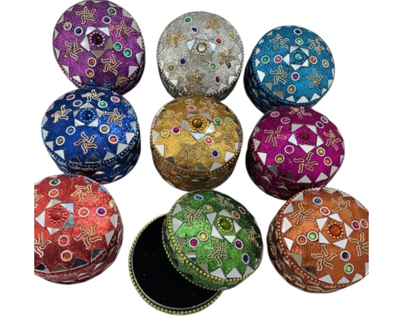 Boite ronde metal 9 boites