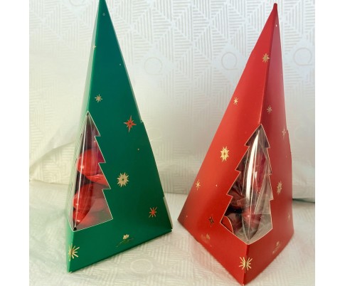 Sapin Cadeau Noël Garni de Galets Chocolat  pour Invités