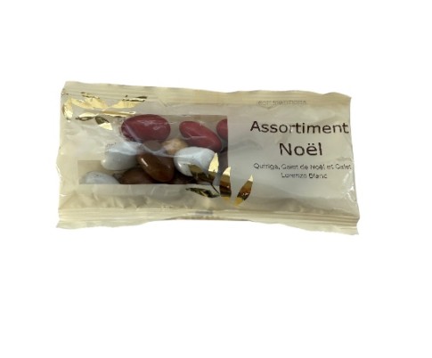 Sapin Cadeau Noël Garni de Galets Chocolat  pour Invités