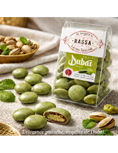 Dubai style chocolats couleur sauge