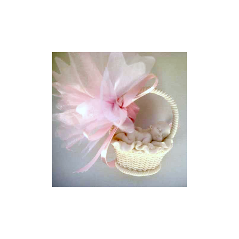 Bébé panier résine sujet en résine