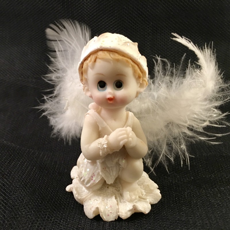 Sujet Anges  plumes avec des dragees