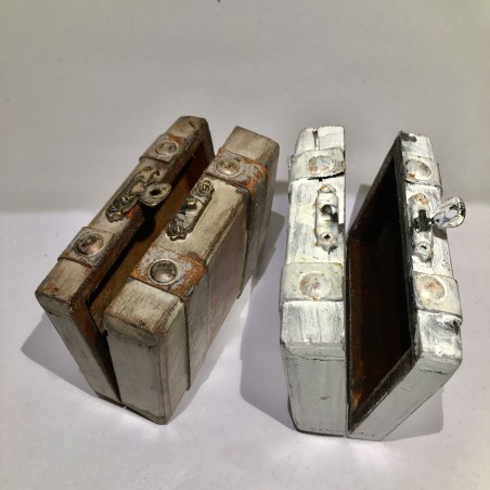 Coffret valises vintage boite mariage