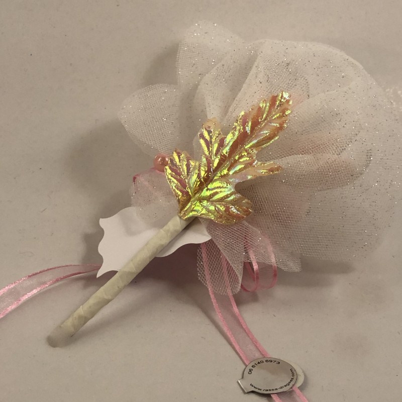 Porte dragées mini fleur et pearls