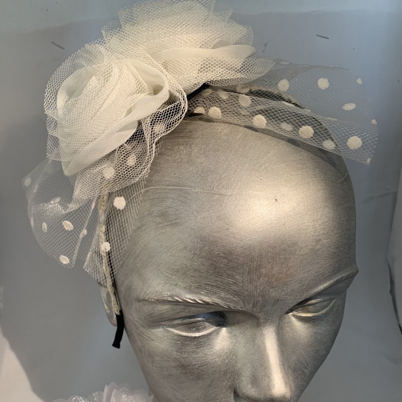 Serre-tête fleur tulle