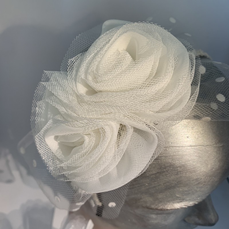Serre-tête fleur tulle