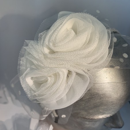 Serre-tête fleur tulle