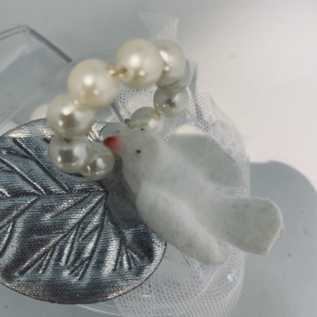 Dove  on heart shaped box