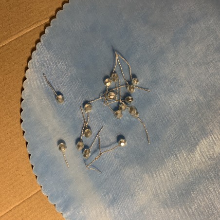 Porte dragées mini fleur et pearls